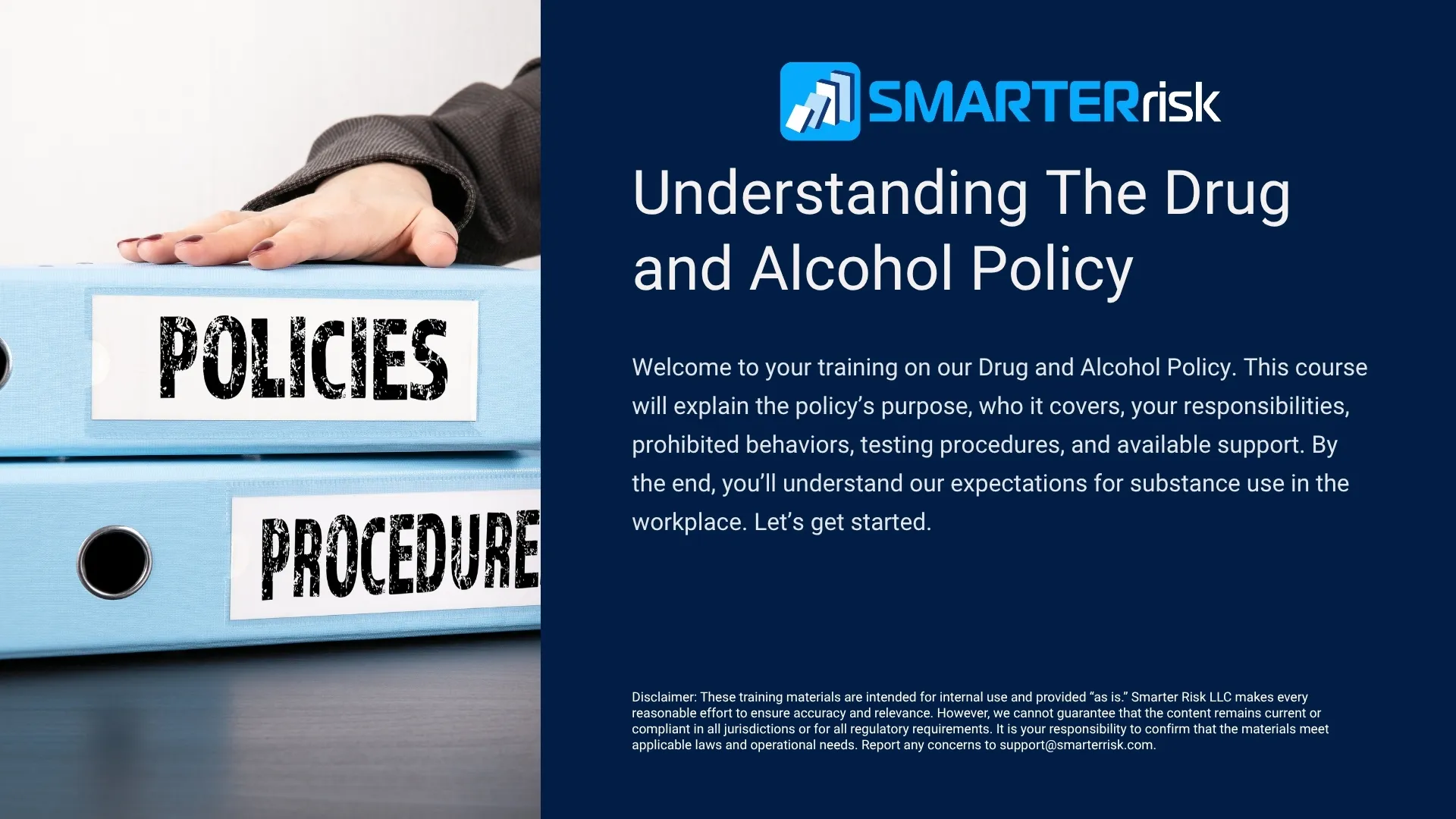 Drug and Alcohol Policy Training Course
