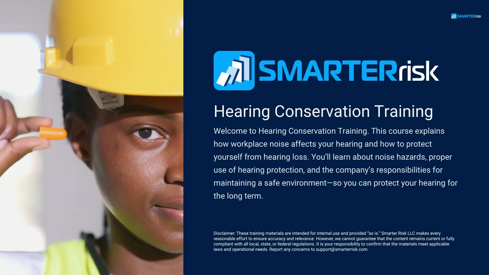 Hearing Conservation & Hearing Protection PPE Training Course