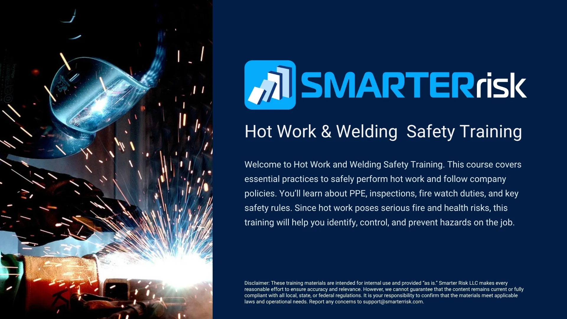 Hot Work and Welding Safety Training Course