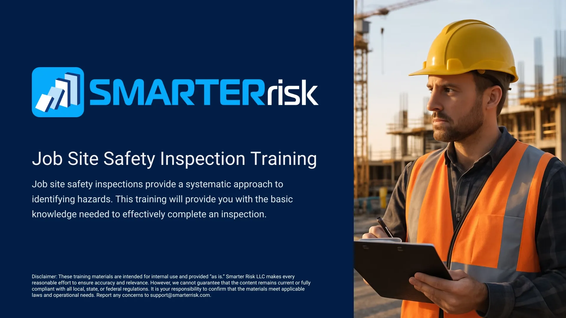 Job Site Safety Inspection Training Course