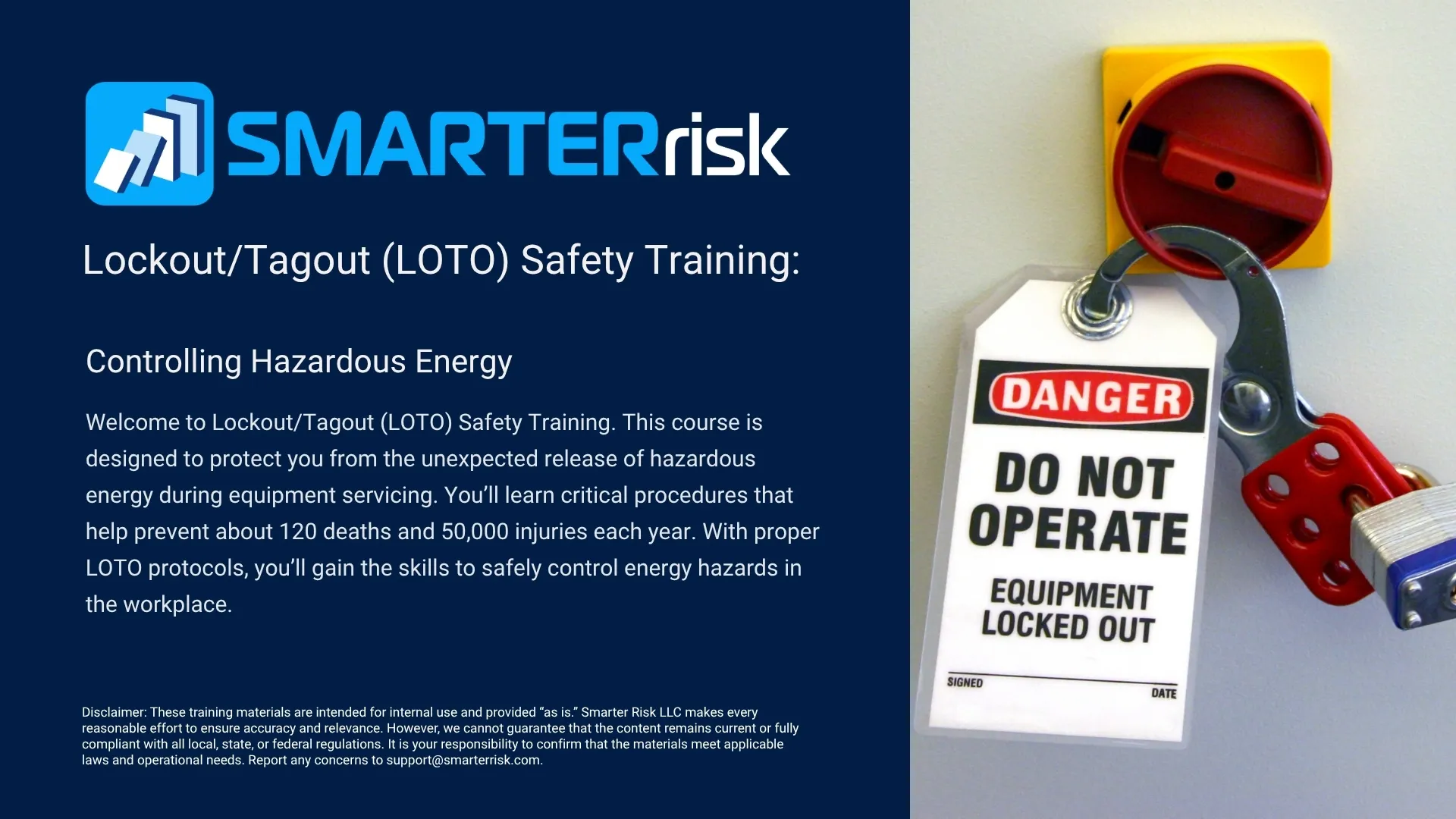 Lockout/Tagout Safety Training Course