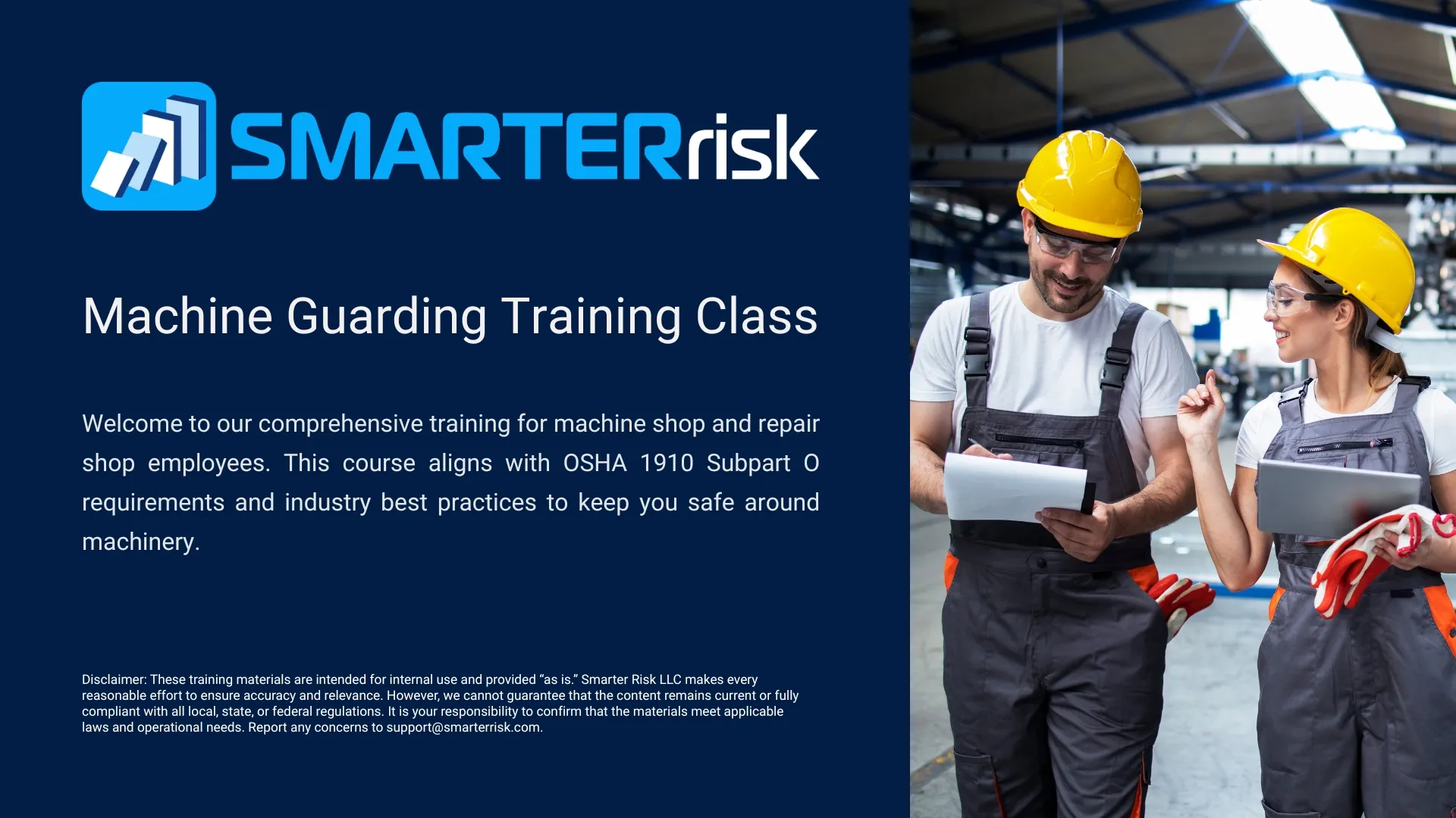 Machine Guarding Safety Training Course