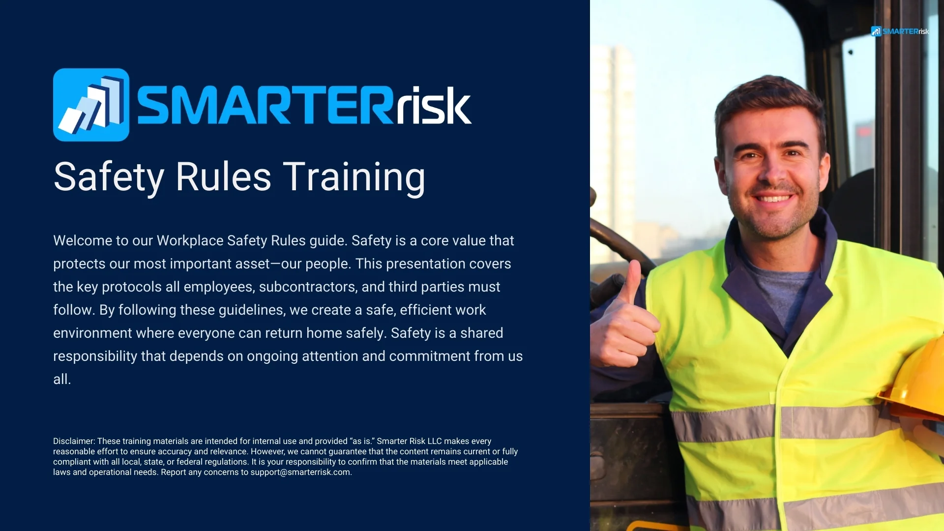 Safety Rules Training Course