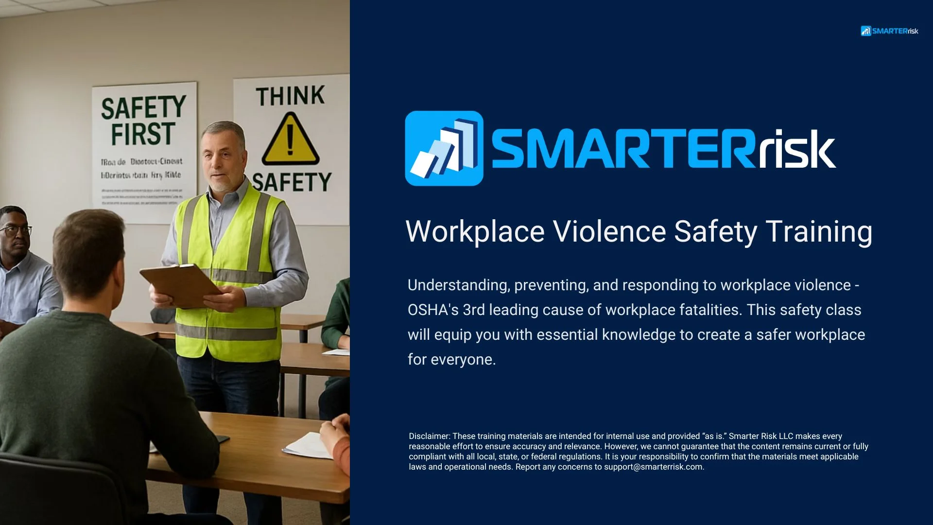 Workplace Violence Prevention Training Course